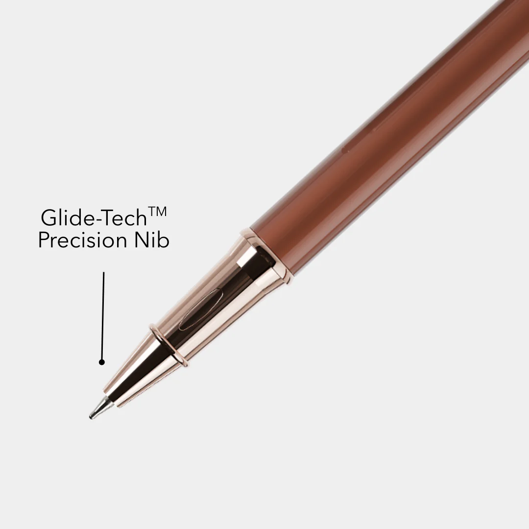 Personalised Roxx Magnetic Metallic Roller Pen – Brown Chrome - Image 9