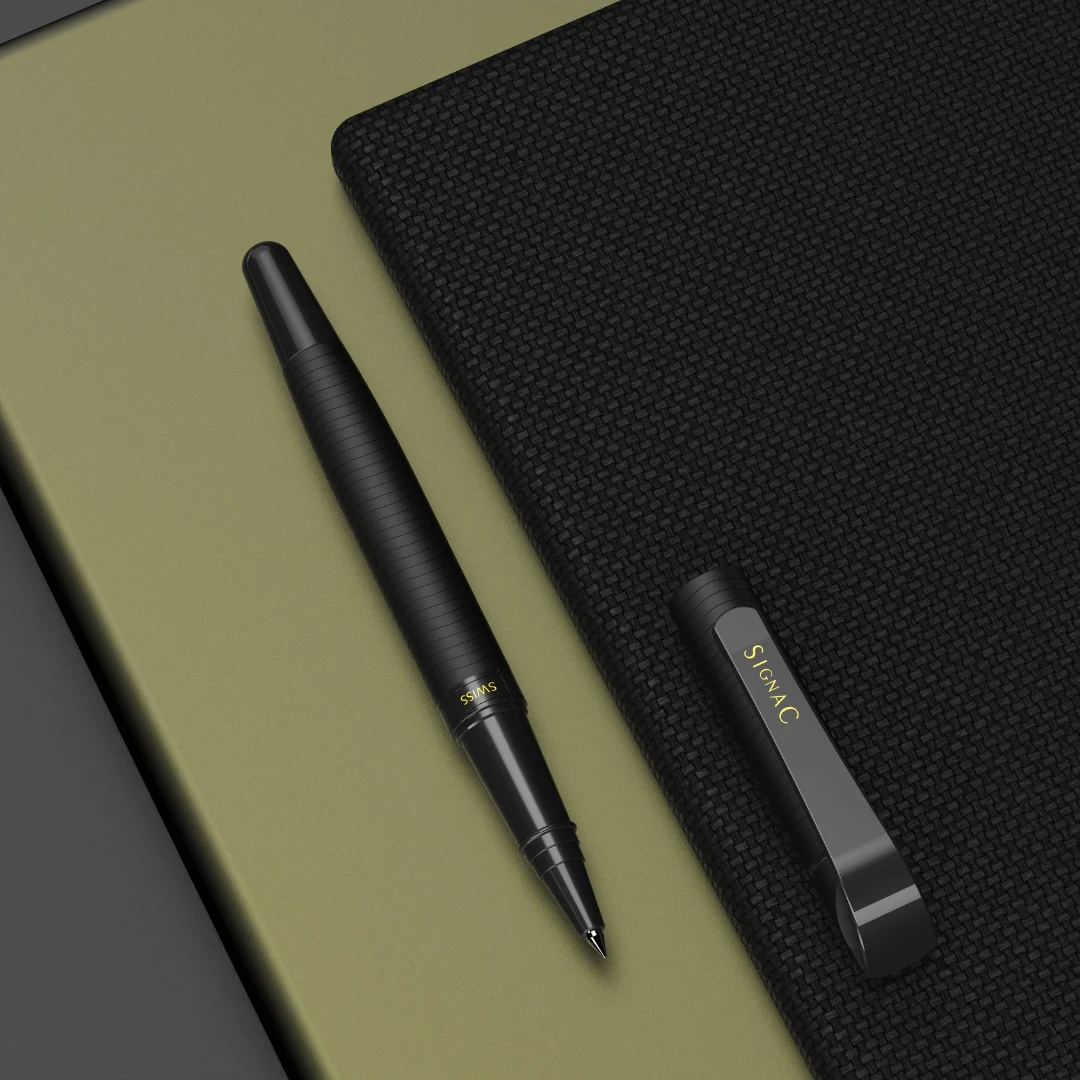 S-Class Signature Metal Roller Pen - Crafted with Swiss Excellence - Carbon Black - Image 15