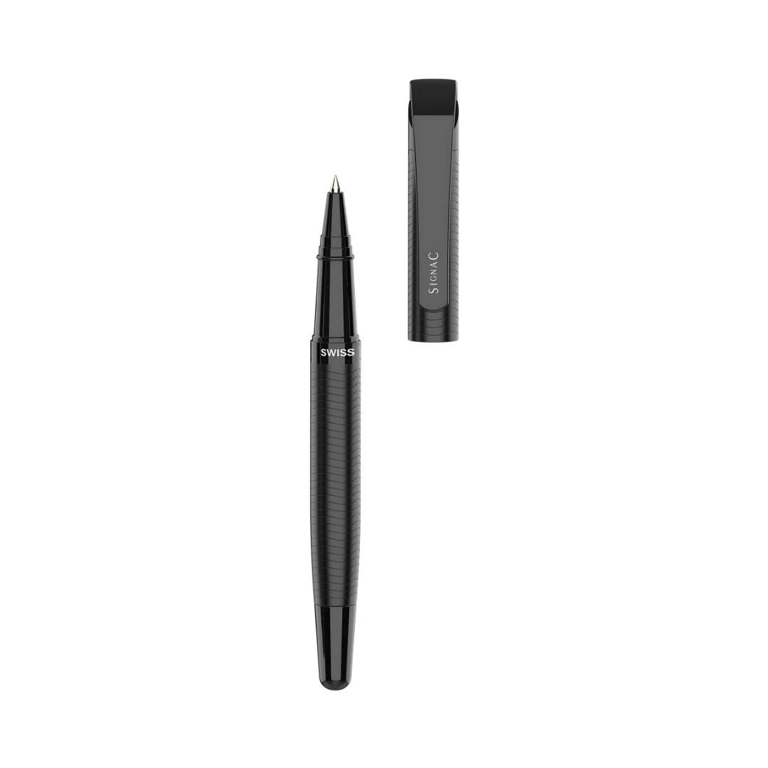 S-Class Signature Metal Roller Pen - Crafted with Swiss Excellence - Carbon Black - Image 6
