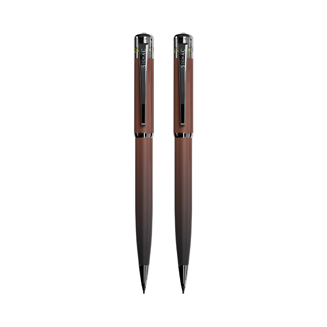 India's 1st - (Midnight Chocolate Fragrance Infused) Ombre Shade Metallic Ball Pen - Image 24