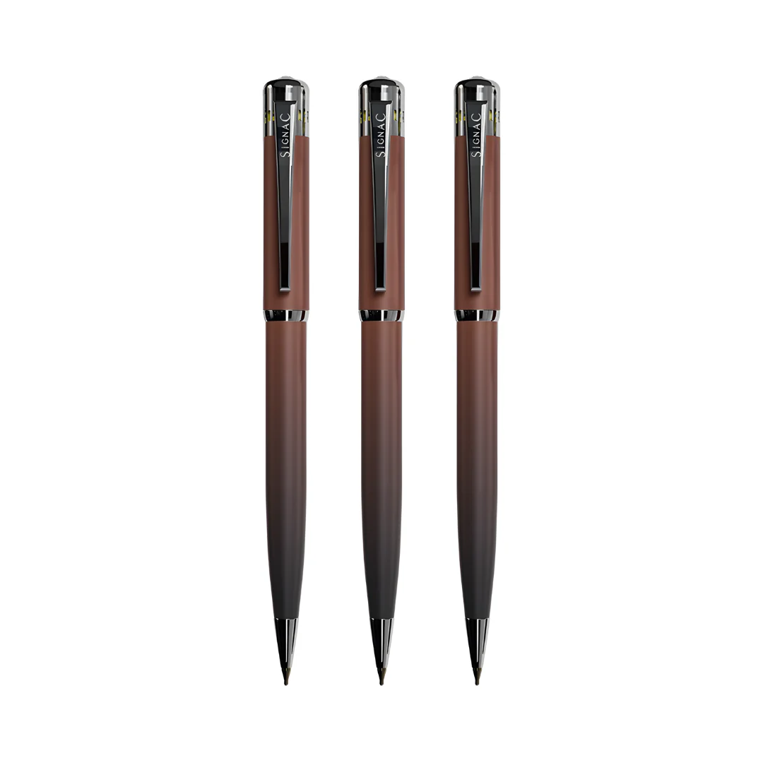 India's 1st - (Midnight Chocolate Fragrance Infused) Ombre Shade Metallic Ball Pen - Image 25