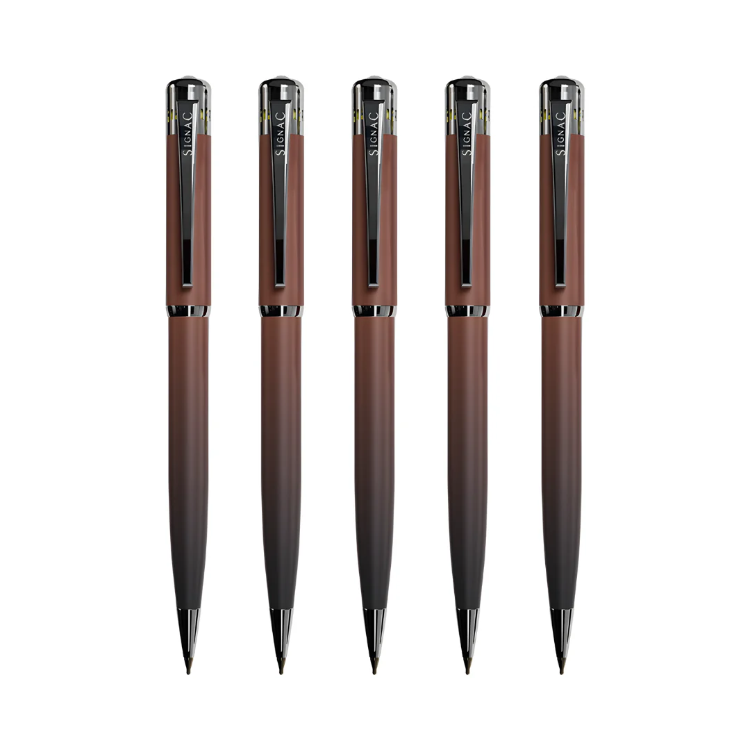 India's 1st - (Midnight Chocolate Fragrance Infused) Ombre Shade Metallic Ball Pen - Image 26