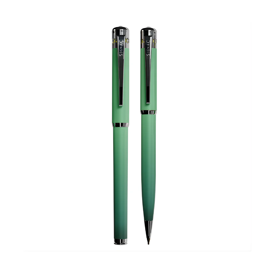 India's 1st - (Mint Fresh Fragrance Infused) Ombre Shade Metallic Roller & Ball Pen Set - Image 12