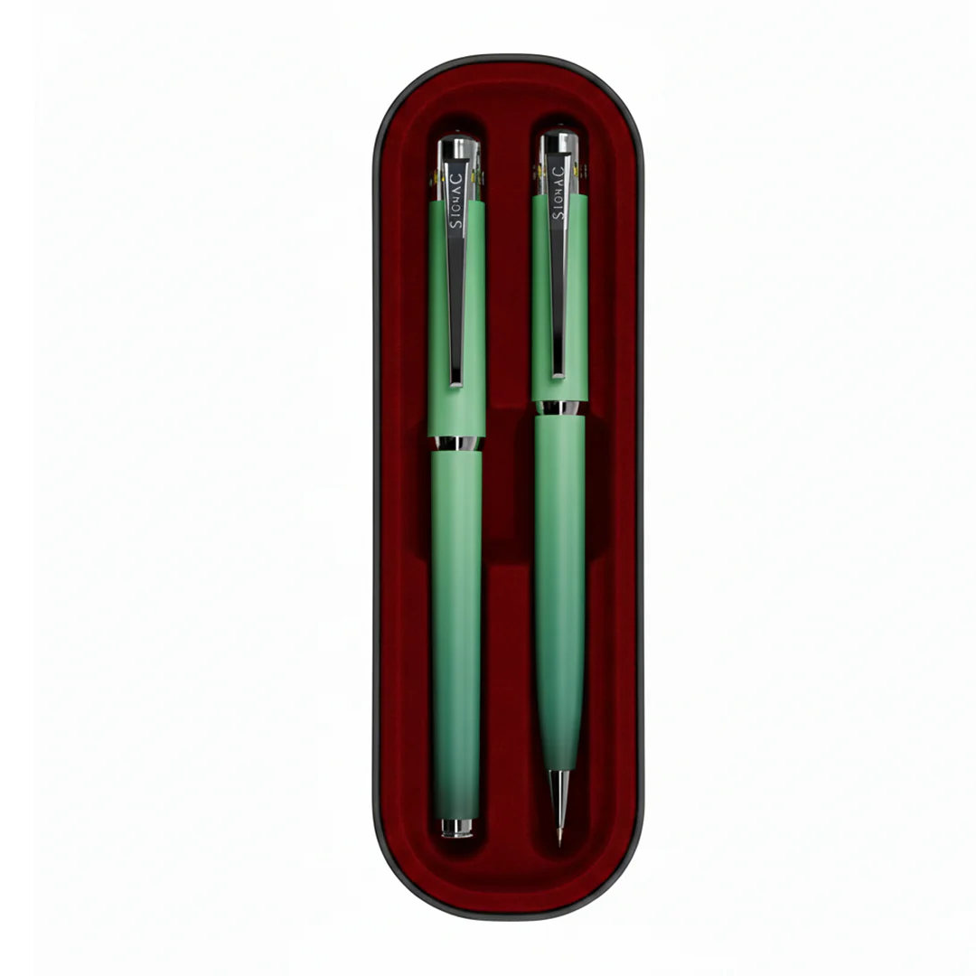 India's 1st - (Mint Fresh Fragrance Infused) Ombre Shade Metallic Roller & Ball Pen Set - Image 13