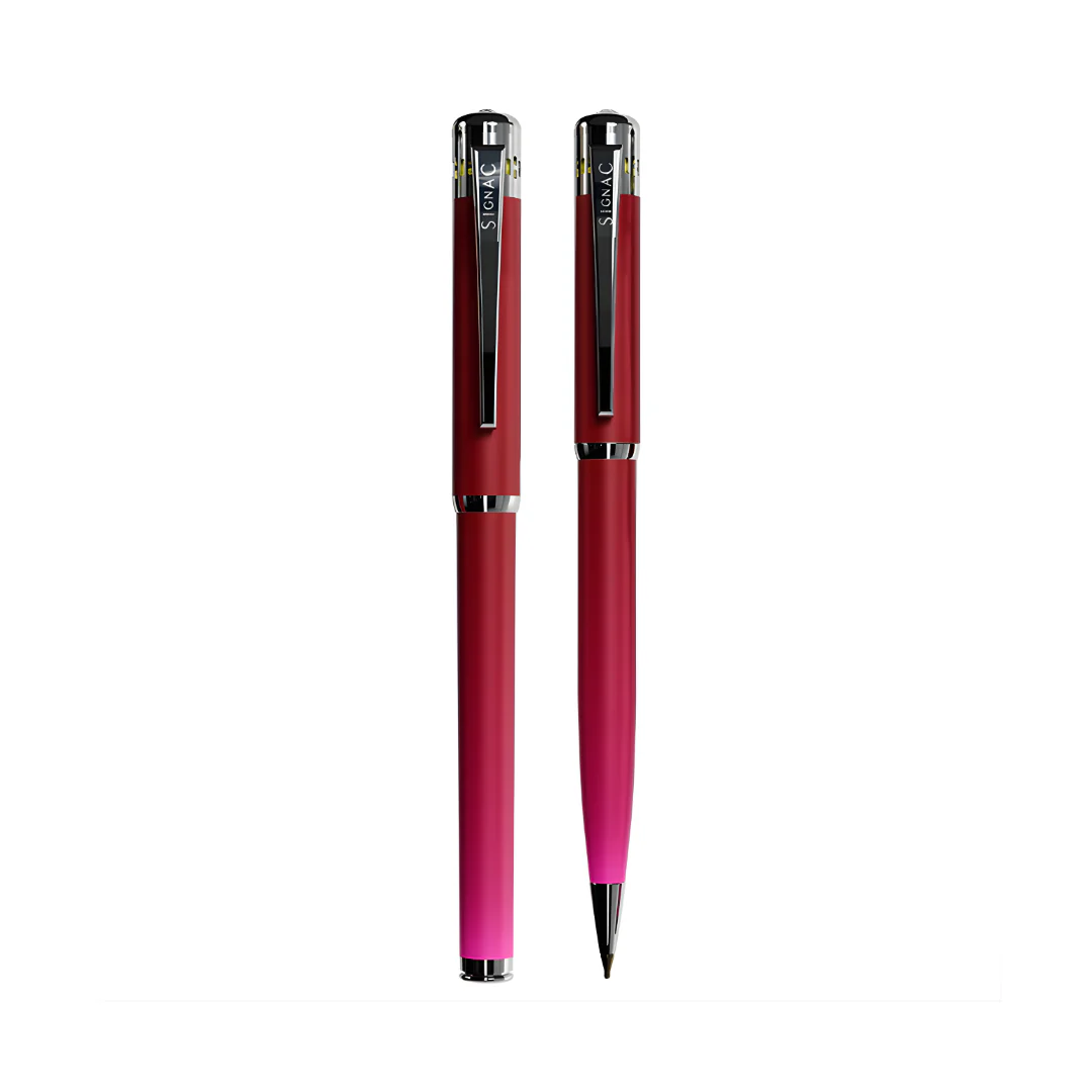 India's 1st - (Rose Bloom Fragrance Infused) Ombre Shade Metallic Roller & Ball Pen Set - Image 12