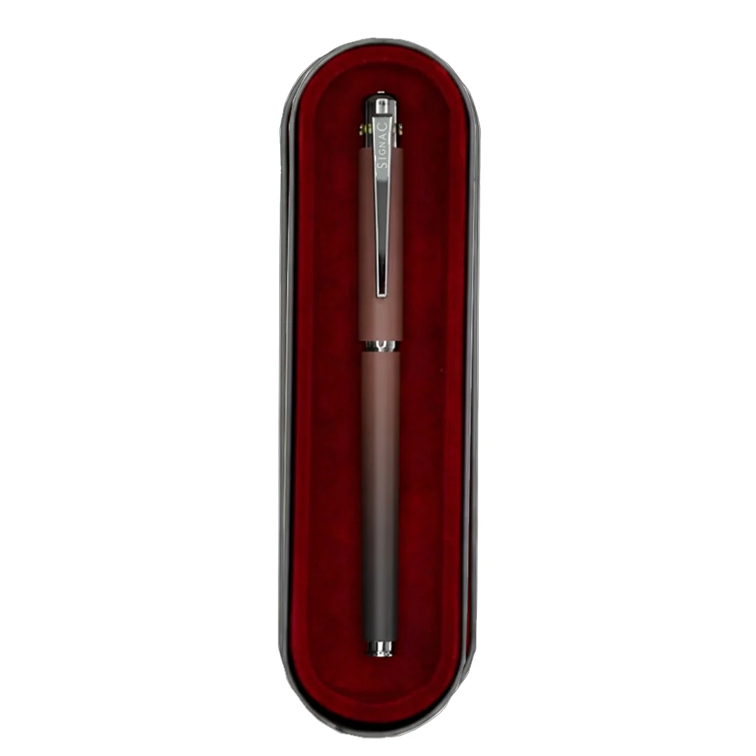 India's 1st - (Midnight Chocolate Fragrance Infused) Ombre Shade Metallic Roller Pen - Image 24
