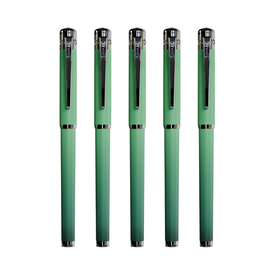 India's 1st - (Mint Fresh Fragrance Infused) Ombre Shade Metallic Roller Pen - Image 28