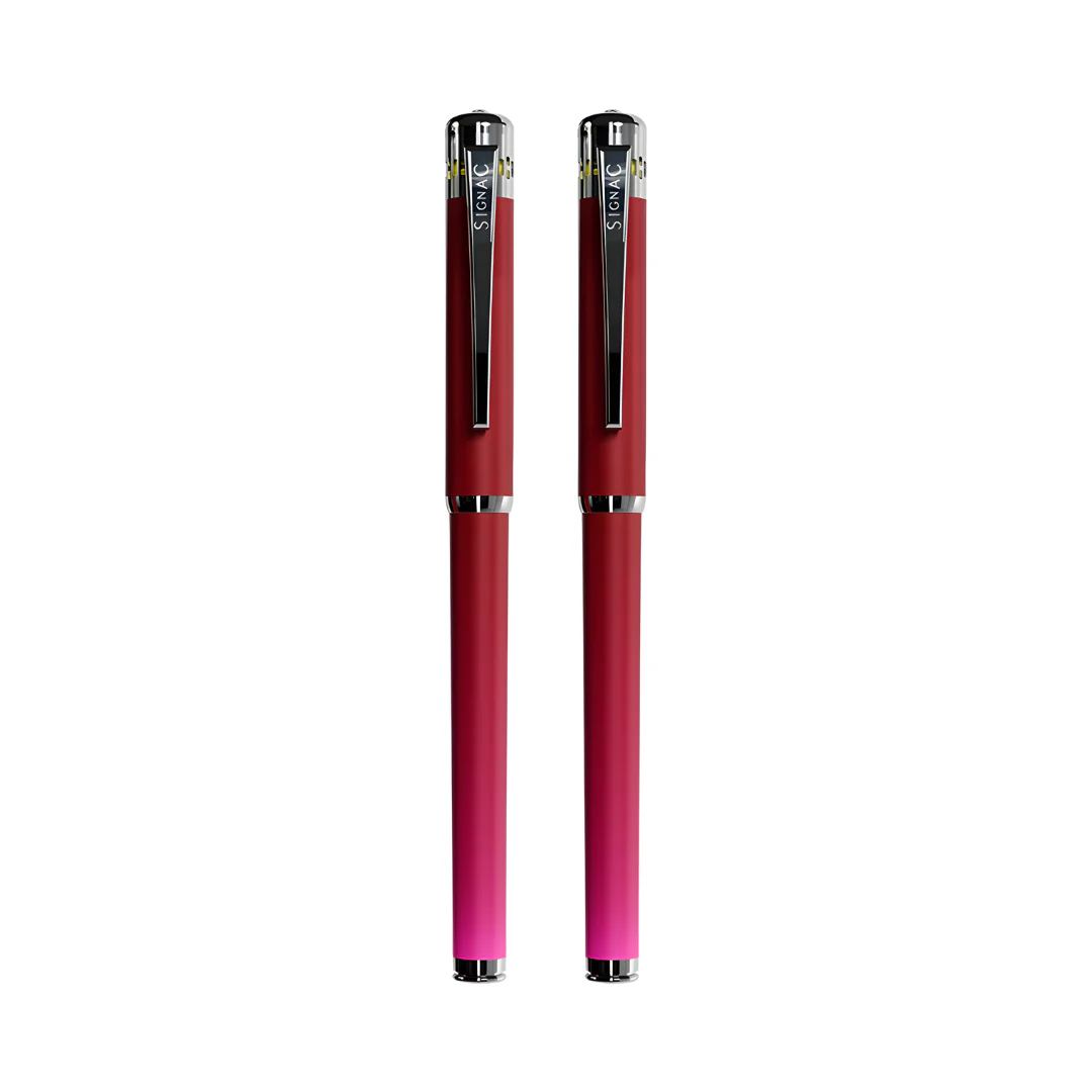 India's 1st - (Rose Bloom Fragrance Infused) Ombre Shade Metallic Roller Pen - Image 27