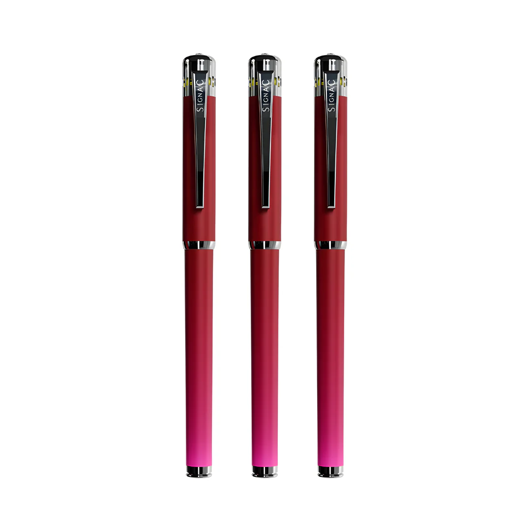 India's 1st - (Rose Bloom Fragrance Infused) Ombre Shade Metallic Roller Pen - Image 28
