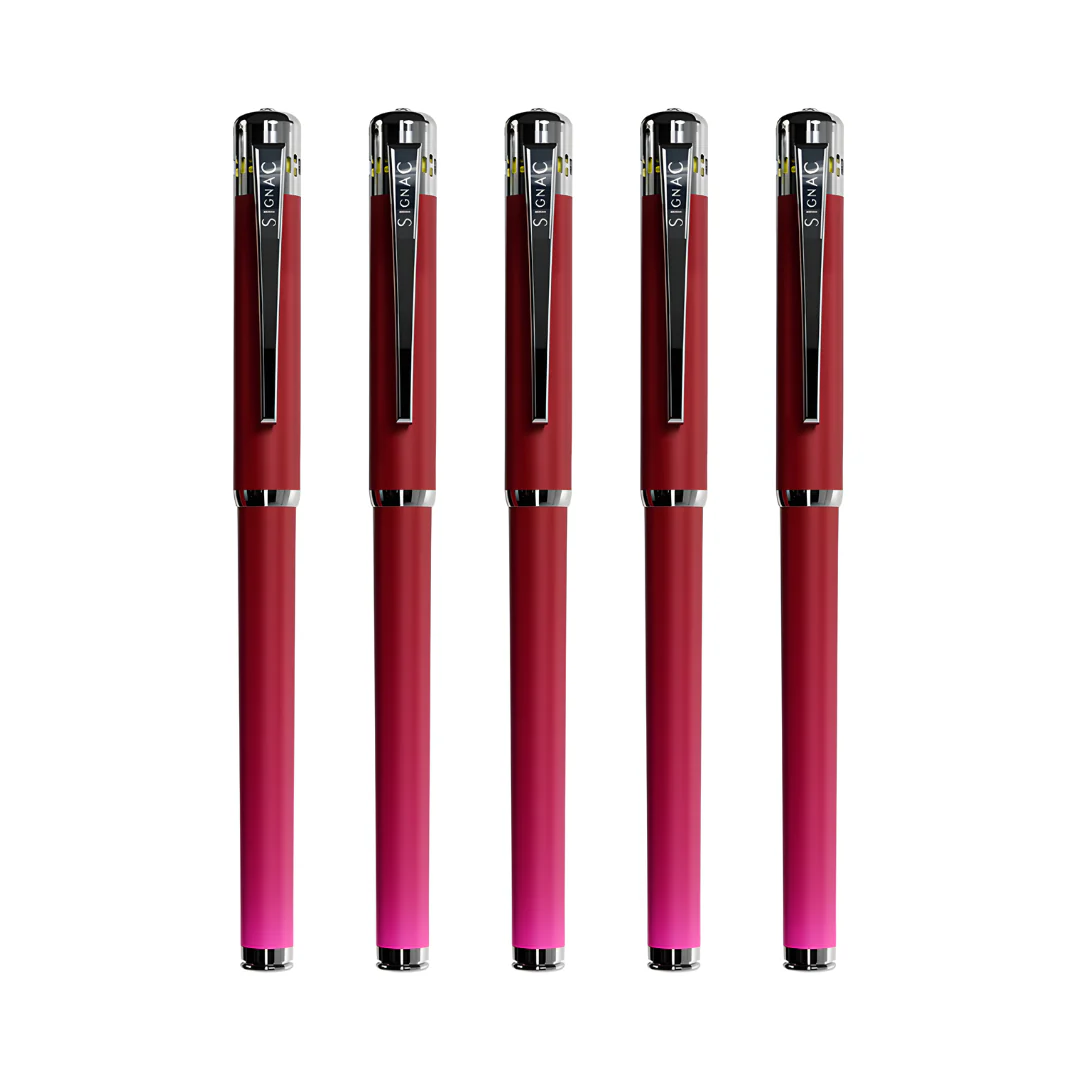 India's 1st - (Rose Bloom Fragrance Infused) Ombre Shade Metallic Roller Pen - Image 29