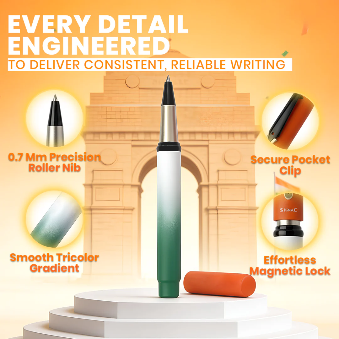 Signac Tiranga MagSnap Roller Pen - T20 Worldcup Winner Edition - Image 5