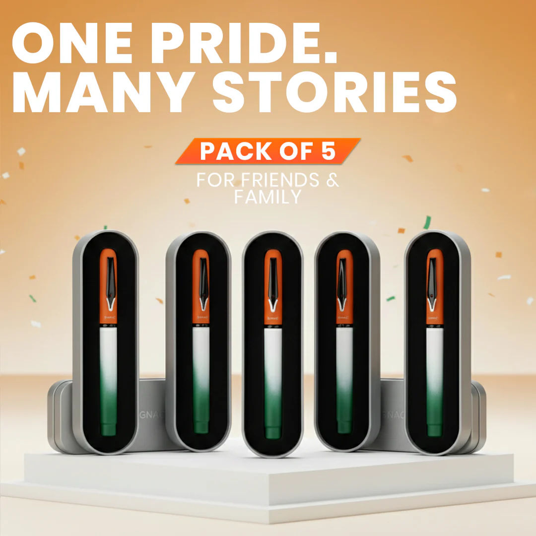Signac Tiranga MagSnap Roller Pen - T20 Worldcup Winner Edition (Set of 5) - Image 6