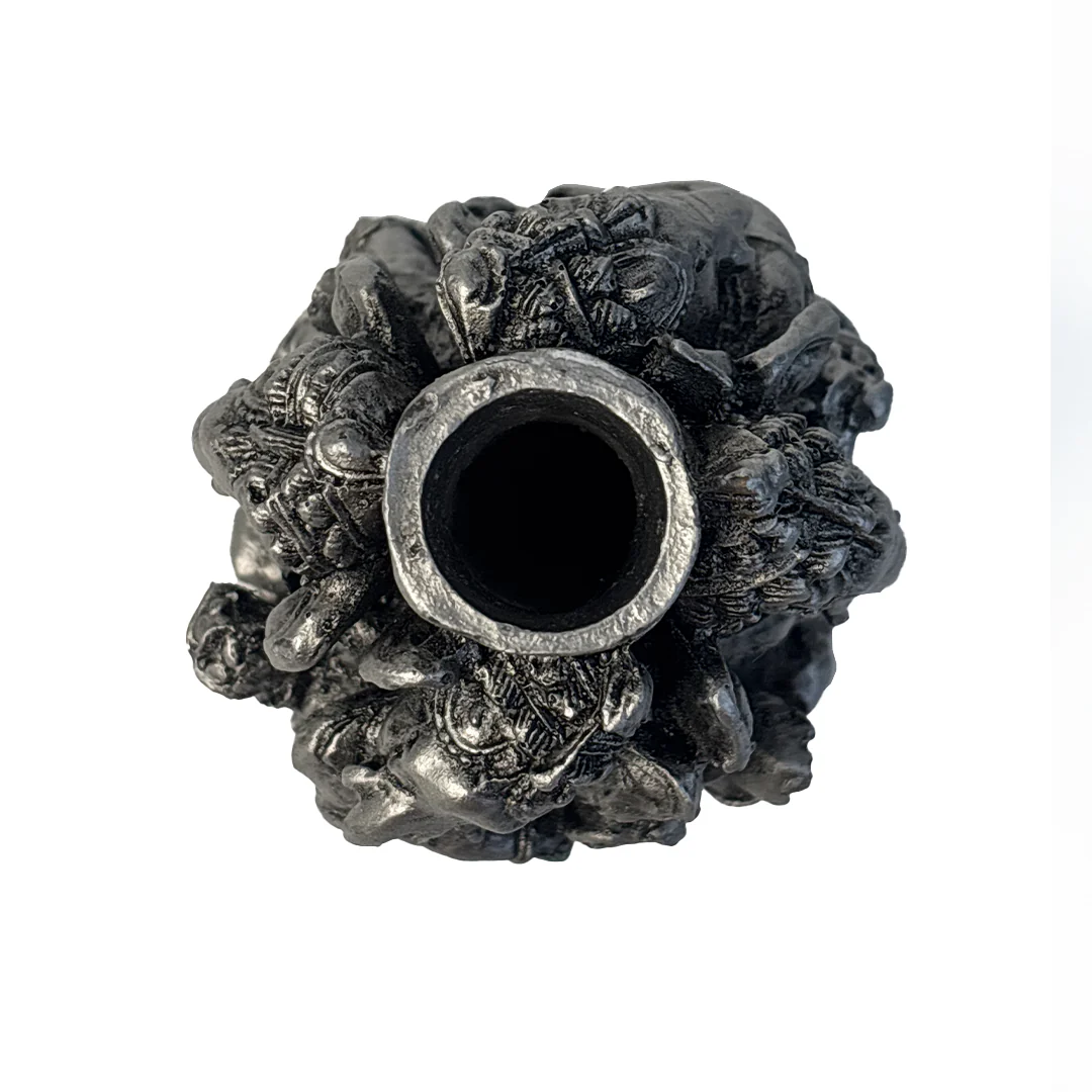 Silver Four Ganesh Pen Stand with Crystal Top Pen - Image 3
