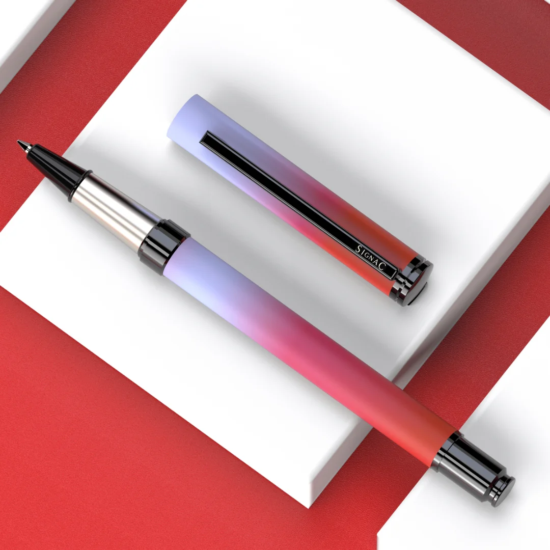 Northern Light Series Dual Shade Premium Metallic Roller Pen with Matte Finish - Fiery Ice - Image 10