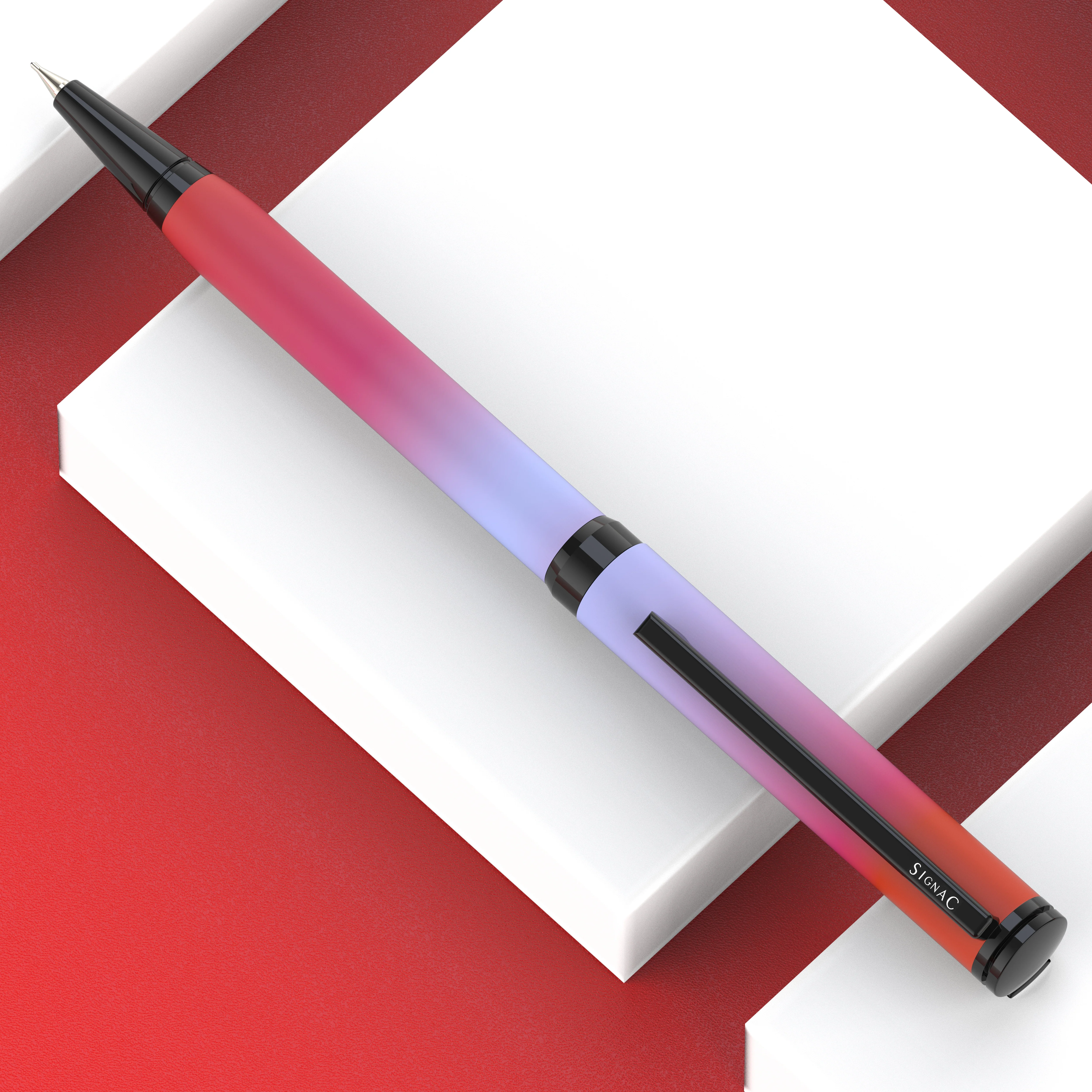 Northern Light Series Dual Shade Premium Metallic Ball Pen with Matte Finish - Fiery Ice - Image 11