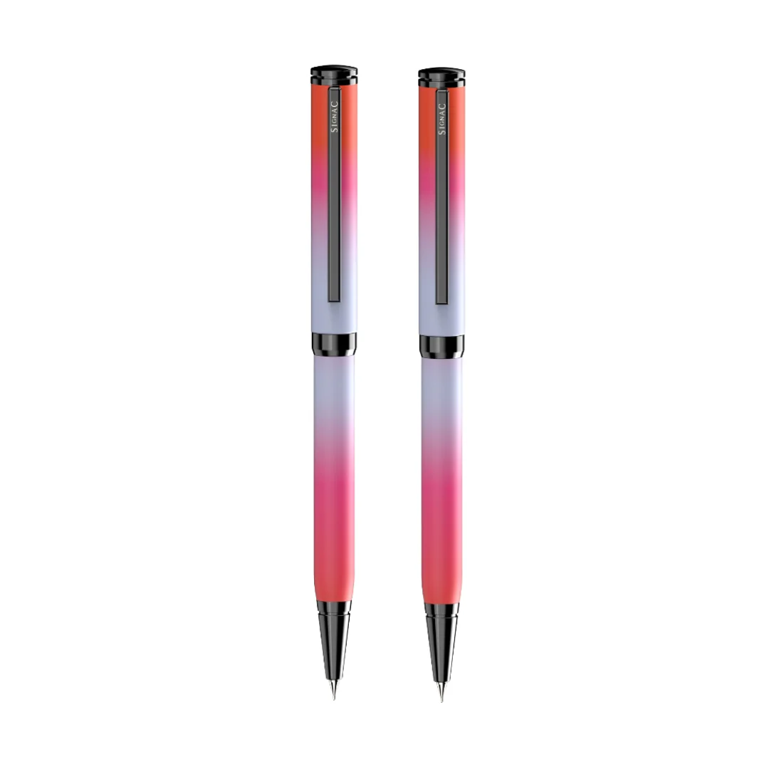 Northern Light Series Dual Shade Premium Metallic Ball Pen with Matte Finish - Fiery Ice - Image 17