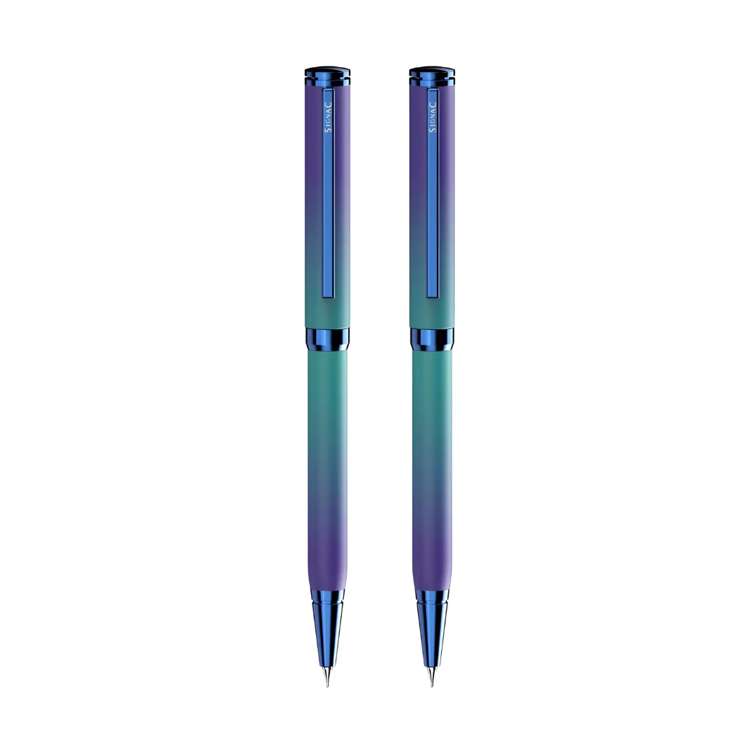 Northern Light Series Dual Shade Premium Metallic Ball Pen with Matte Finish - Arctic Glow - Image 17