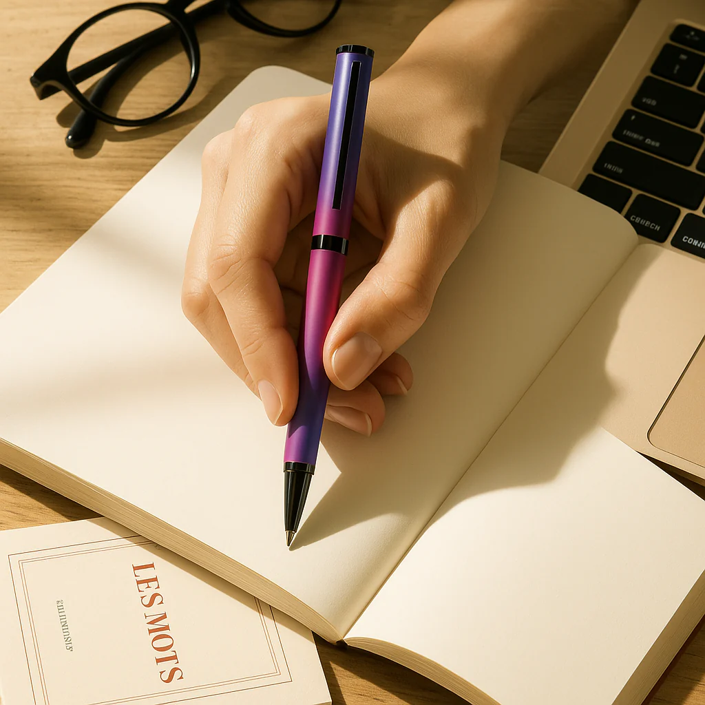 Northern Light Series Dual Shade Premium Metallic Ball Pen with Matte Finish - Aurora Dawn - Image 13