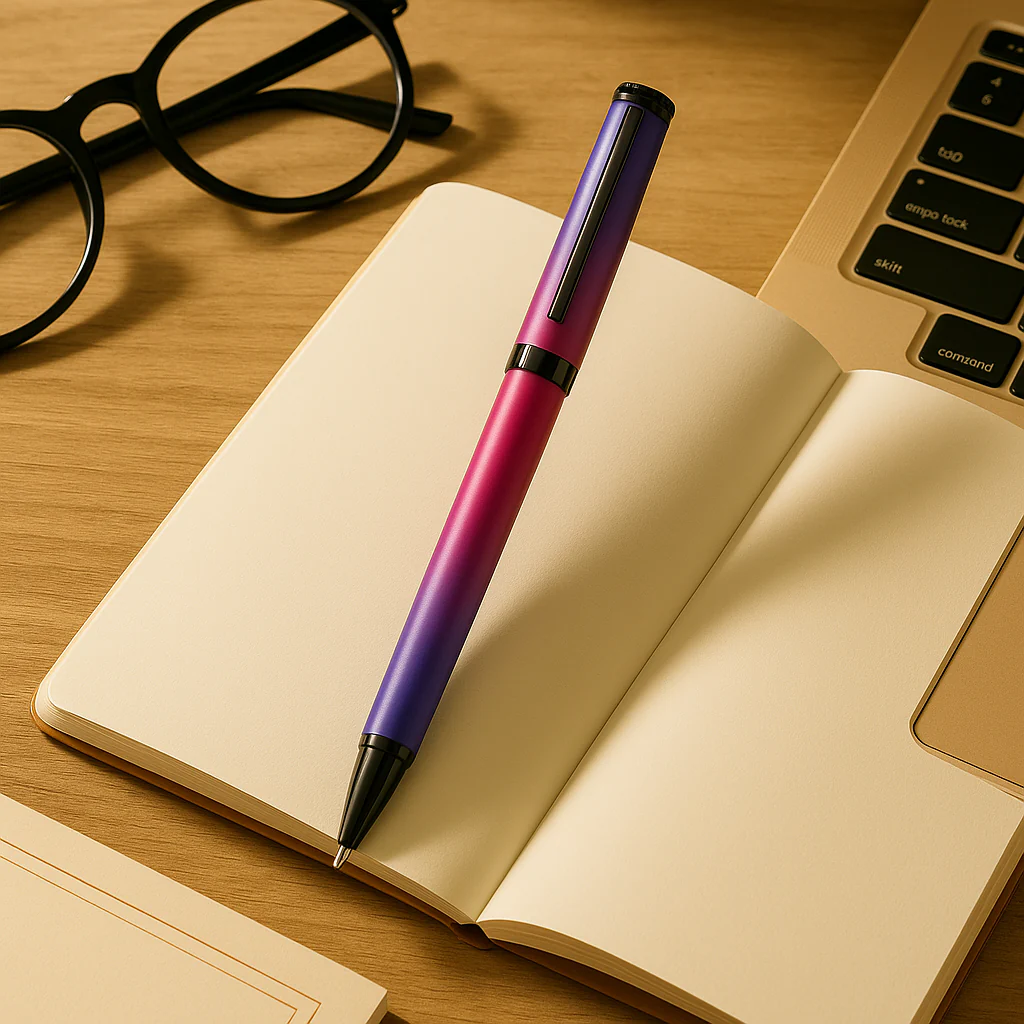 Northern Light Series Dual Shade Premium Metallic Ball Pen with Matte Finish - Aurora Dawn - Image 14