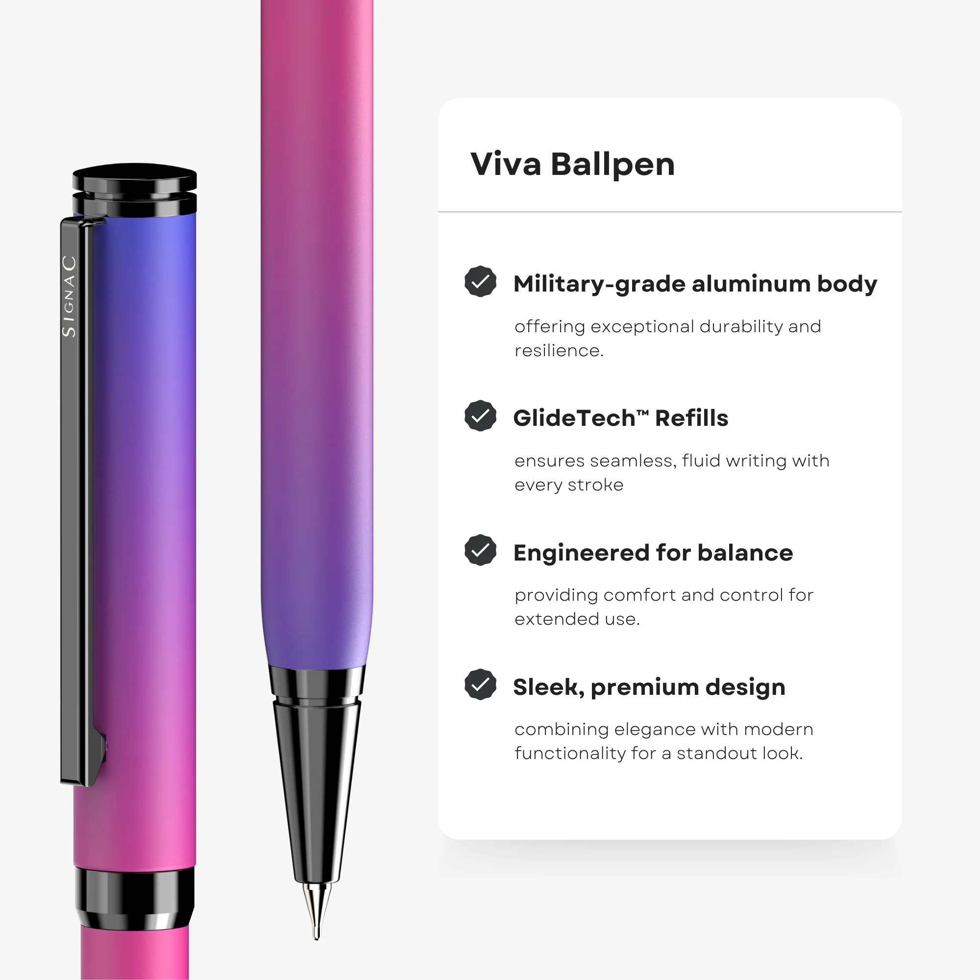 Northern Light Series Dual Shade Premium Metallic Ball Pen with Matte Finish - Aurora Dawn - Image 10