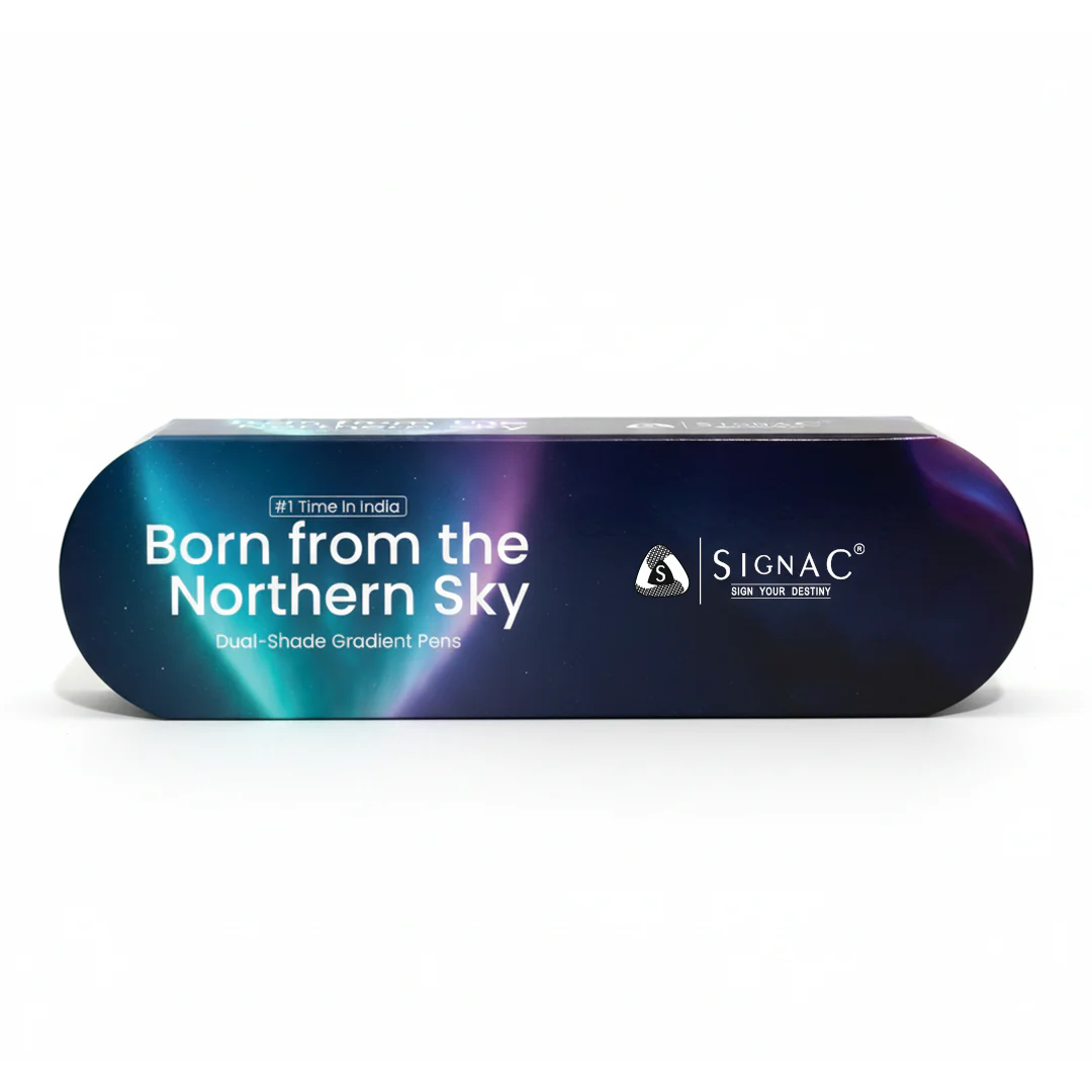 Northern Light Series Dual Shade Premium Metallic Ball Pen with Matte Finish - Fiery Ice - Image 14