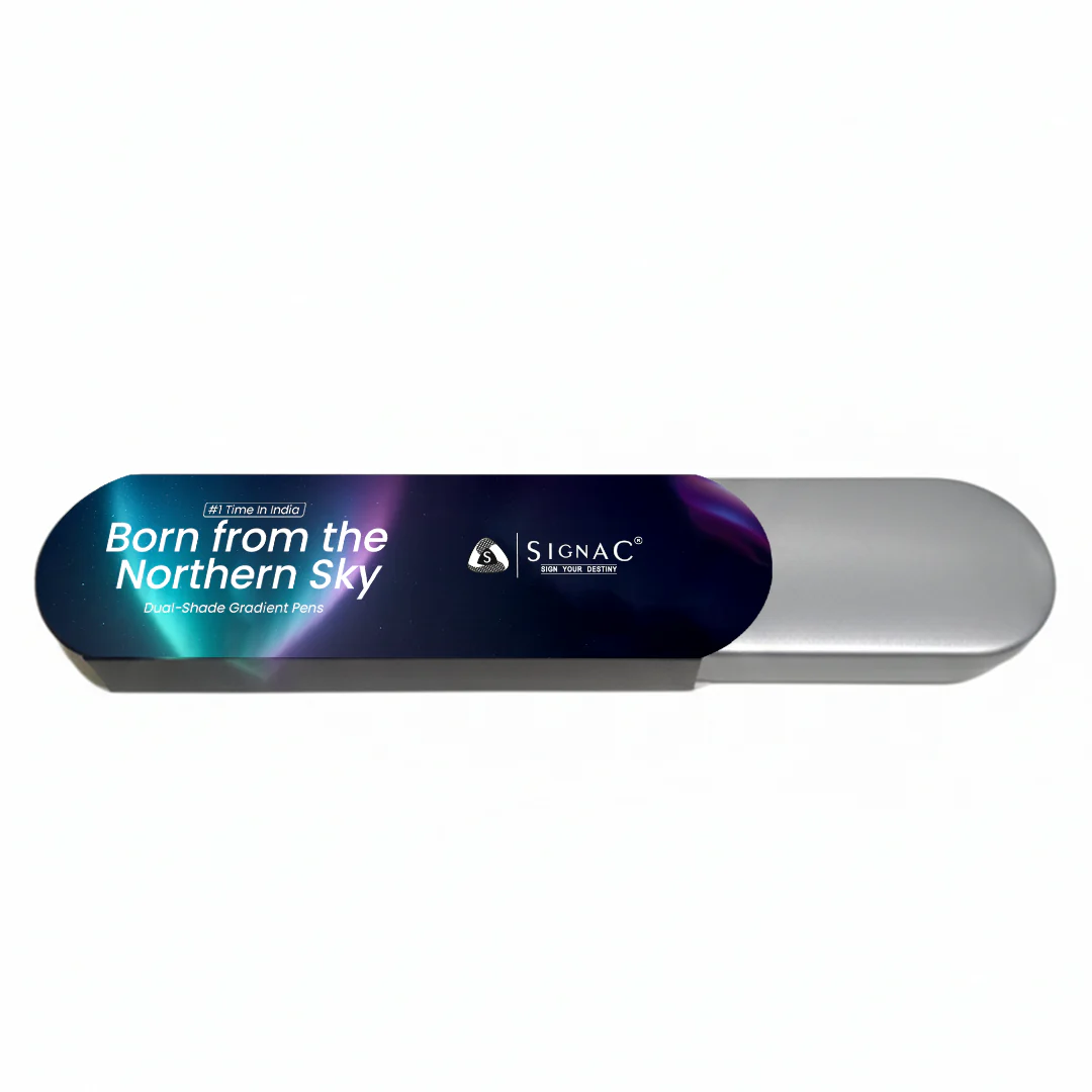 Northern Light Series Dual Shade Premium Metallic Ball Pen with Matte Finish - Fiery Ice - Image 15