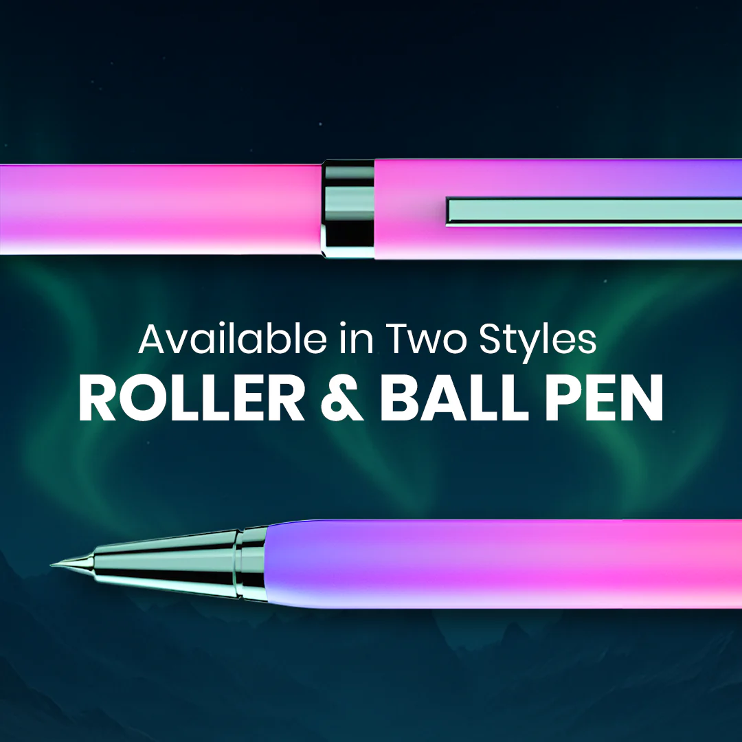 Northern Light Series Dual Shade Premium Metallic Ball Pen with Matte Finish - Aurora Dawn - Image 7