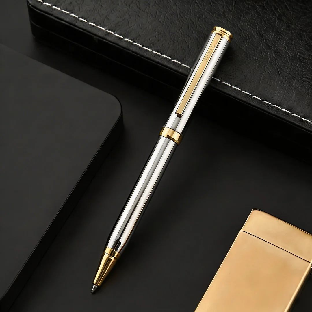 Viva Premium Metallic Plated Ball Pen - Titanium 24K Gold