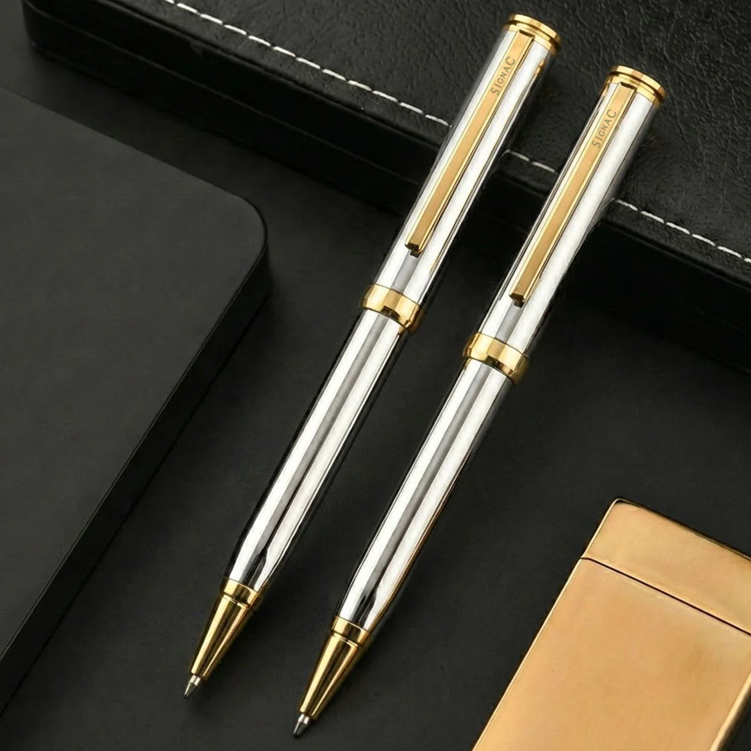 Viva Premium Metallic Plated Ball Pen - Titanium 24K Gold - Image 17