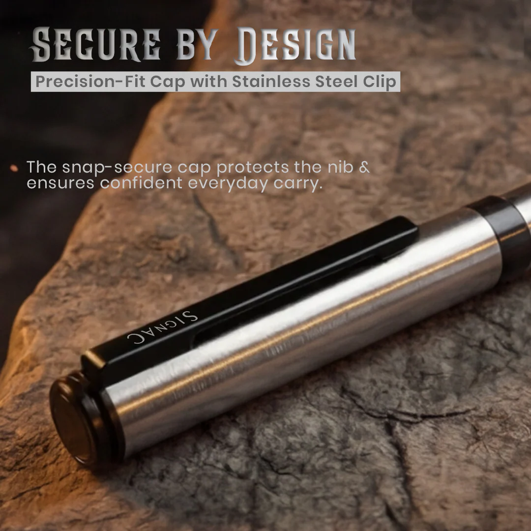 Viva Premium Metallic Plated Roller Pen - Titanium Jet Black - Image 4