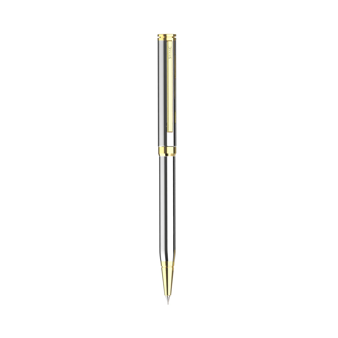 Viva Premium Metallic Plated Pen Set - Titanium 24K Gold - Image 14