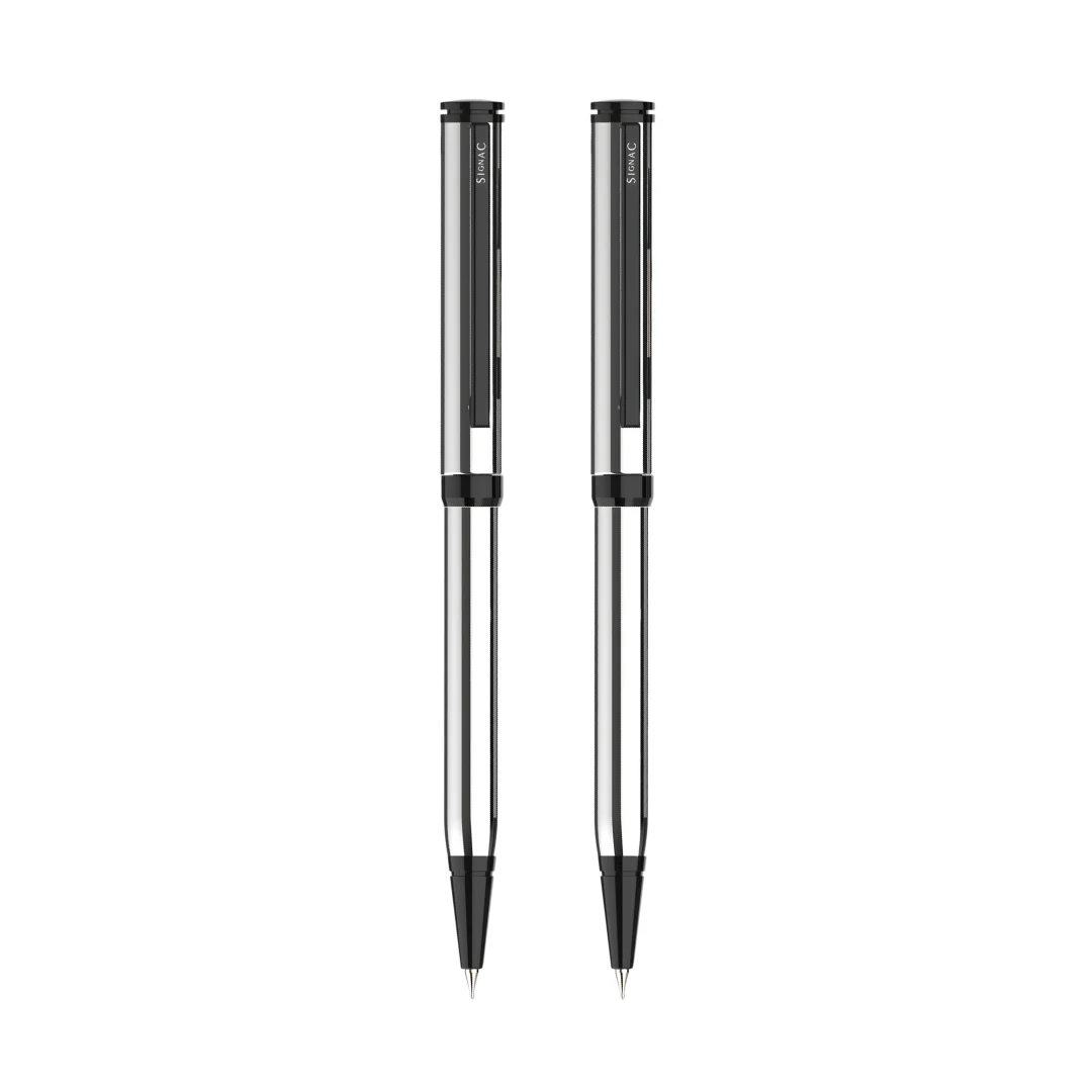 Viva Premium Metallic Plated Ball Pen - Titanium Jet Black - Image 15