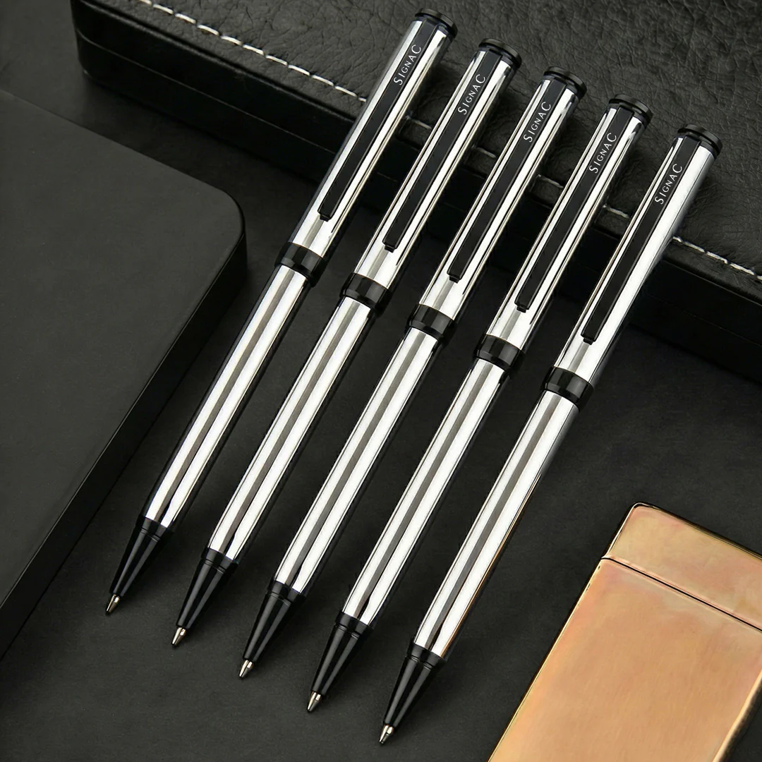 Viva Premium Metallic Plated Ball Pen - Titanium Jet Black - Image 18