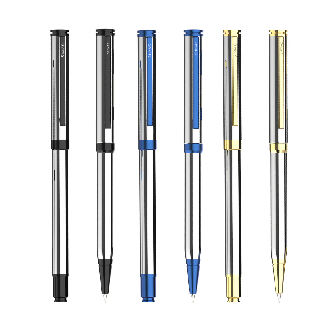 Viva Titanium Series Premium Metallic Plated Pen Set - Set of 6 - Image 28