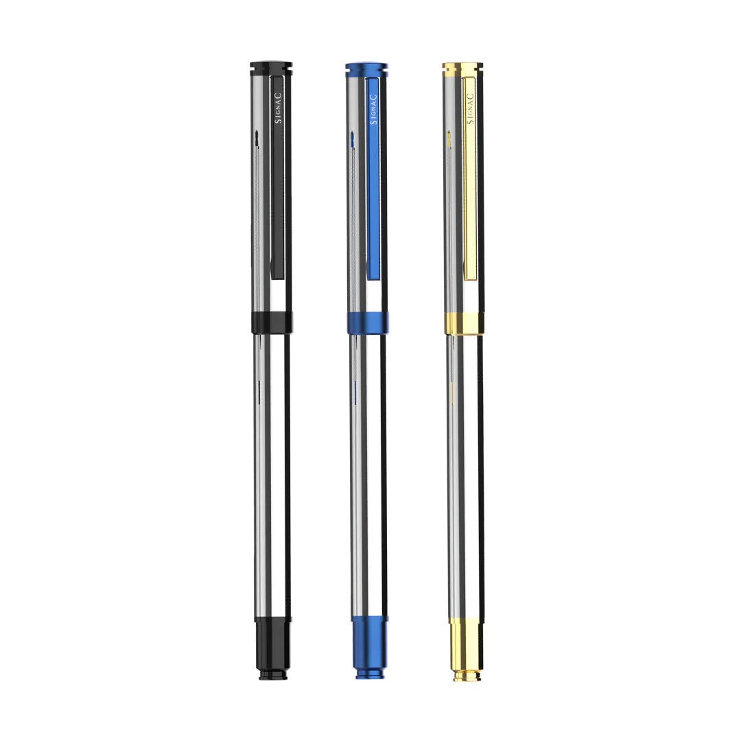 Viva Titanium Series Premium Metallic Plated Roller Pen - Set of 3 - Image 22