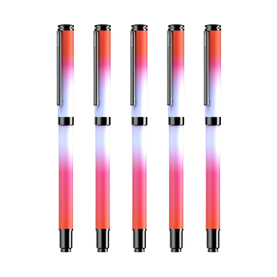 Northern Light Series Dual Shade Premium Metallic Roller Pen with Matte Finish - Fiery Ice - Image 17